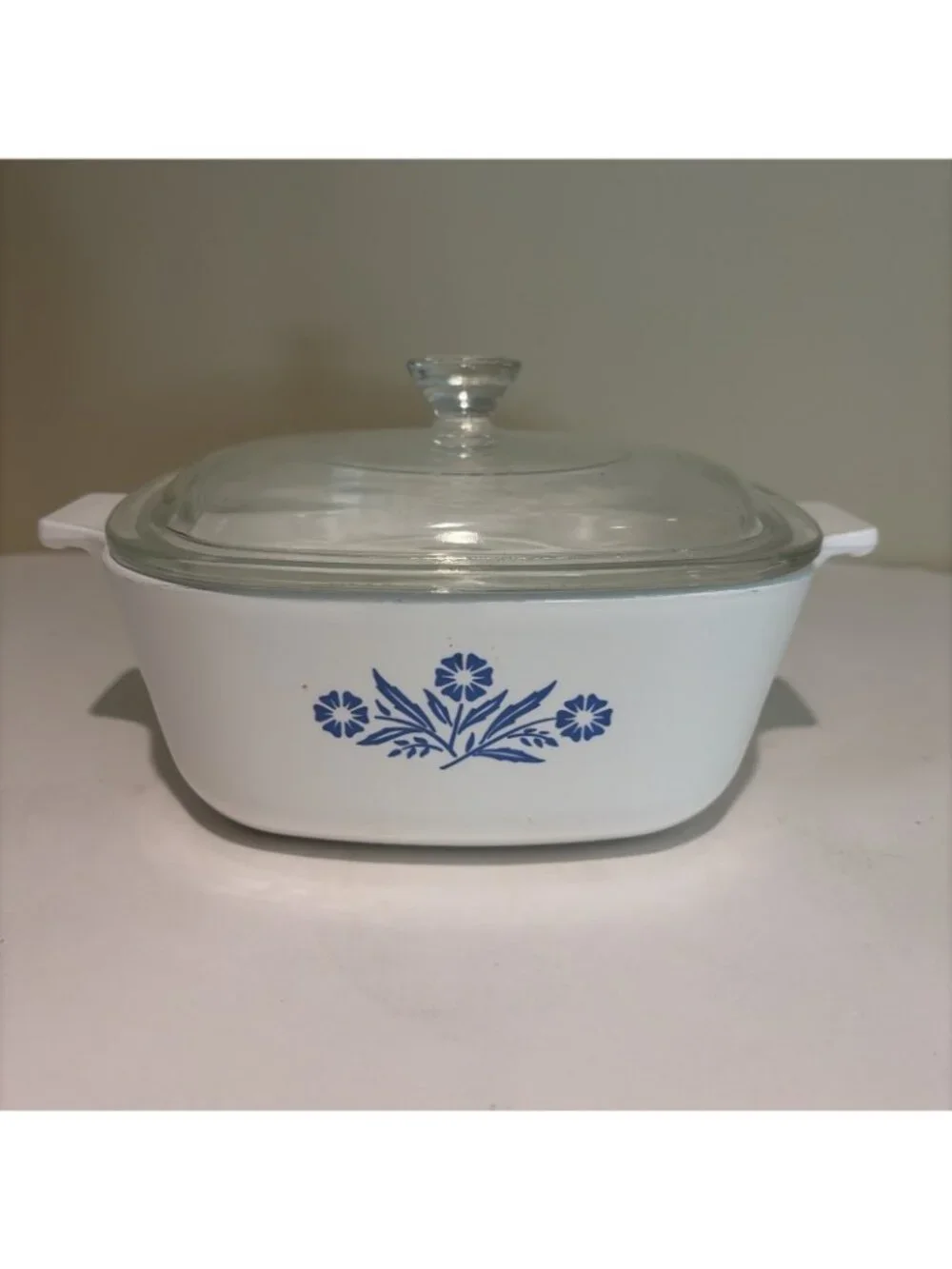 Vintage Corning Ware Blue Cornflower Casserole 1 1/2 QT Baking Dish W/ Lid 60s
